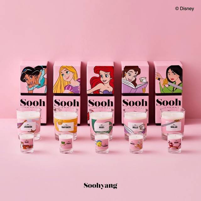 キャンドルの人気店 Soohyang スヒャン のディズニープリンセスコラボがかわいい 韓国トレンド情報 韓国まとめ Joah ジョア