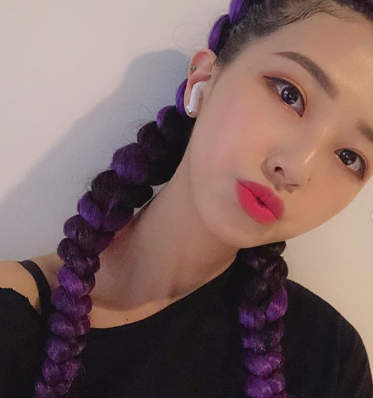韓国アイドルも 韓国では パープル 紫 ヘアカラーにする人が続出